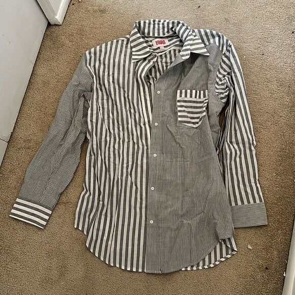 New Solid and Striped Buttondown Large - Picture 1 of 7
